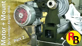 Some home-made lathe motor mount Improvements