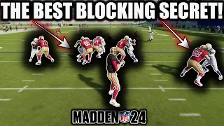 NEVER GET SACKED AGAIN! THE SECRET ADJUSTMENT TO PERFECT BLOCKING VS EVERY DEFENSE IN MADDEN 24!