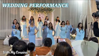 UNFORGETTABLE WEDDING PERFORMANCE BY ME AND MY COUSINS || AT MY COUSIN’S WEDDING|| Alosa Shylla