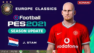 J. STAM face+stats (Europe Classics) How to create in PES 2021