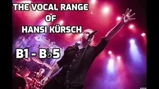 The Vocal Range of Hansi Kürsch