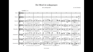 Der Mond ist aufgegangen (for a strings octet) - Full Score