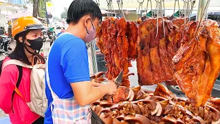 Special Yummy! Crispy Pork Belly, Braised Pork & Roast Duck | Cambodian Street Food