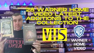 28 WARNER HOME VIDEO VHS  TAPES  ADDITIONS TO THE COLLECTION 📼👍🏻🤪📽️📼