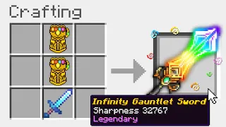 Minecraft UHC but you can craft an 'INFINITY GAUNTLET Sword'..