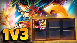 Can ULTRA Vegito Blue 1v3 ANYONE in PvP?? (Dragon Ball LEGENDS)