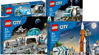 All LEGO City Space Sets 2022 NASA Artemis Compilation/Collection