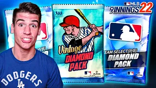 5 TEAM SELECT AND VINTAGE DIAMOND PACK OPENING! - MLB 9 Innings 22