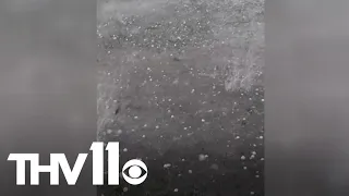 Massive hail damages crops in Arkansas