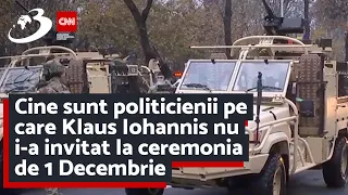 Cine sunt politicienii pe care Klaus Iohannis nu i-a invitat la ceremonia de 1 Decembrie