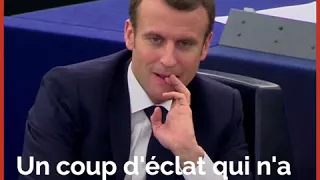 Parlement européen: le cadeau qui n’a pas du tout plu à Emmanuel Macron