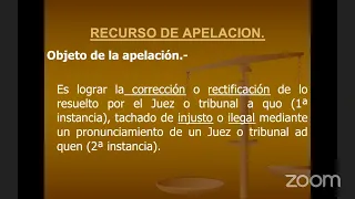 Recursos y medios de impugnación en materia procesal civil