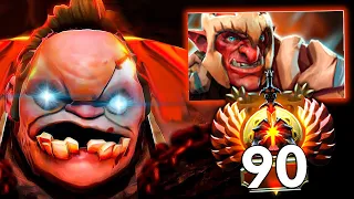 Immortal Rank 90 Pudge vs Immortal Rank 90 Troll (Same Rank Battle) | Genius Pudge