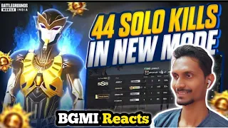 44 SOLO KILLS 😱 in New Mode | Bixi Op Destroying Conqueror Rank Push Lobby | BGMI Reacts 🔥