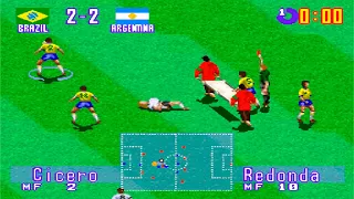 SNES - International Superstar Soccer Deluxe [1995] Brazil vs Argentina