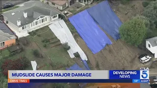 Baldwin Hills family displaced after home red tagged from mudslide