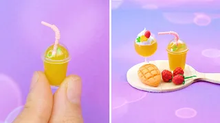 How to make Miniature Mango Mousse | MINIATURE IDEAS FOR DOLLHOUSE | #Shorts