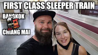 BANGKOK to CHIANG MAI // FIRST CLASS OVERNIGHT SLEEPER TRAIN (Is It Worth It???)