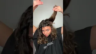 Curly Haircut at home , curly haircut ,easy curly cut, dry curly cut #curlyhair #curlycut #haircuts