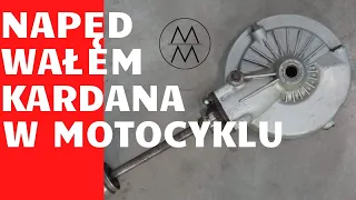 Napęd wałem kardana w motocyklu