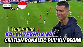 Tuai Pujian, Kalah Terhormat, Cristiano Ronaldo Puji Indonesia Begini