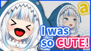 Gura reacts to her Legendary A moment during her Debut【Gawr Gura / HololiveEN】