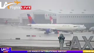 🔴LIVE RAIN & WIND at LAX | LAX LIVE | LAX Plane Spotting