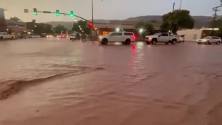 Grand County under flash flood warning as Moab streets flood with water