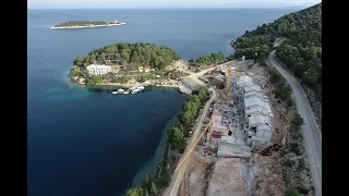 Vis: Gradilište "Češka vila", siječanj 2023.