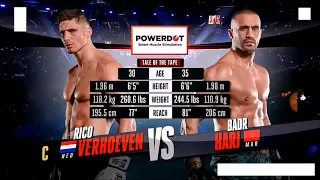 Badr Hari vs Rico Verhoeven Glory - Collision 2 Full Match 21 december 2019