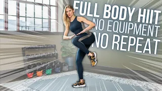 30 minute Full Body HIIT & STRENGTH | NO REPEAT & NO EQUIPMENT