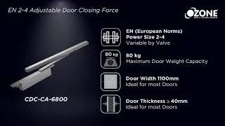 Cam-Action Concealed Door Closer | CDC-CA 6800 | Ozone Door Hardware