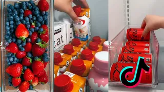 15 Minutes of restocking fridge asmr🌠Tiktok Compilation#6🍨🍨