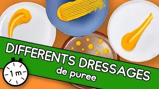 Différents dressages de purée - Astuce YouCook