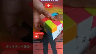 Easy to make Switzerland flag🇨🇭🇨🇭 on Rubik's cube#shorts#3x3#rubikscube