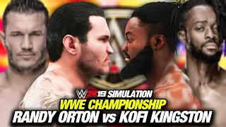 WWE 2K19 - RANDY ORTON vs KOFI KINGSTON (SummerSlam 2019 WWE Championship Full Match Sim)