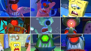 SpongeBob's Truth or Square - All Bosses Comparison (DS vs. PSP vs. Wii vs. Xbox 360) [4K]