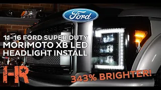 2011 - 2016 Ford Super Duty F250 F350 Morimoto XB LED Headlight Install | Headlight Revolution