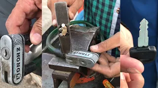 GENIUS BOY Making Key for Bike Wire Lock - AMAZING SKILL to Repair a Lock - Wow Works