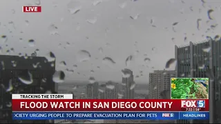 Flood Watch in San Diego County