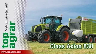 Saatengrüner Herausforderer: Claas Axion 830 im top agrar-Test