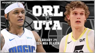 Utah Jazz vs Orlando Magic Full Game Highlights | Feb 29 | 2024 NBA Season