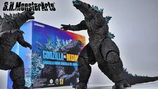 S.H.Monsterarts GODZILLA (2021) from GODZILLA VS. KONG (with Godzilla 2019) 고질라 VS 콩 몬스터아츠 피규어