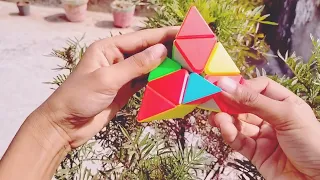 solving pyramid cube #cube #rubik