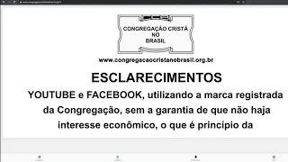 Culto on-line CCB - 12/04/2020 10 horas