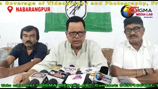 The Nabarangpur Congress held a news conference at the Congress building on behalf of the party