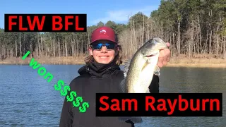 FLW BFL on lake Sam Rayburn (i got my first check!!!) January 4th 2020