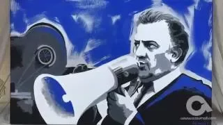 AzzumailTimelapse Speed Painting Arte Contemporanea ritratto Federico Fellini Pop Art