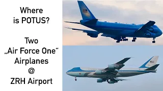 Where is POTUS? Two „Air Force One“ landed@Zurich Airport (21.01.20). In which was the President? 4K