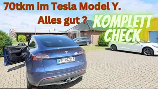 Tesla Model Y Garantiecheck 70.000KM. Mängelfrei ist anders